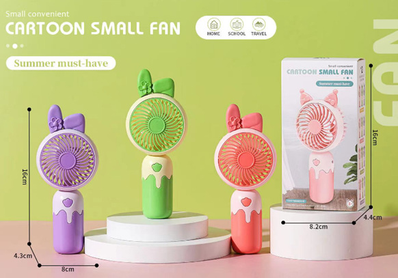 2024 New Handheld Small Fan Usb Rechargeable Portable Desktop Mini Small Electric Fan Student Hand Fan