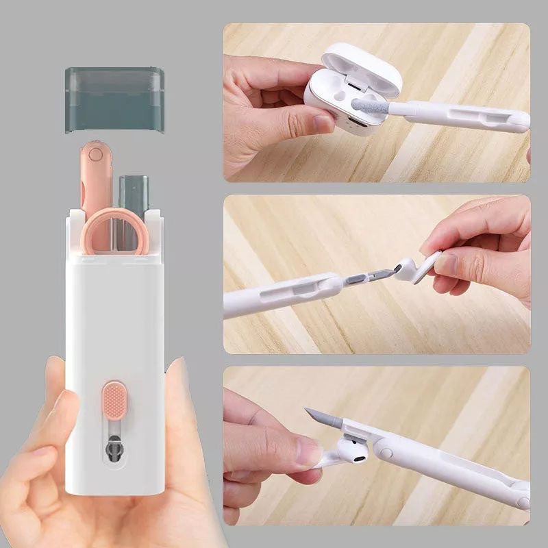 New 7-in-1 Portable Earphone Cleaning Pen Multifunctional Computer Keyboard Cleaning Dust Removal Utility Brushes