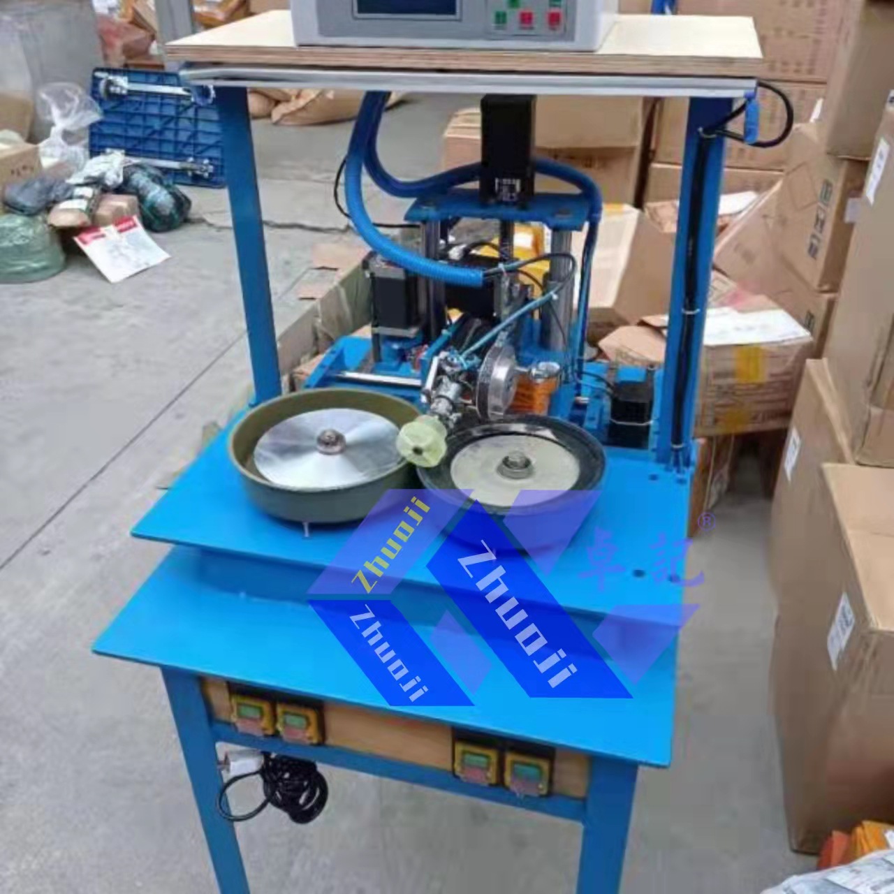 半导体材料体稀有合金属cnc机器设备-刻面角度切割面打磨抛光机
