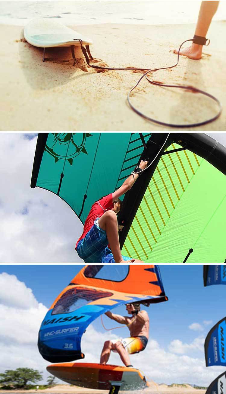 厂家冲浪板水上防滑挂绳橡皮艇滑水拉绳风翼拖拽牵引拖拉绳栓脚绳