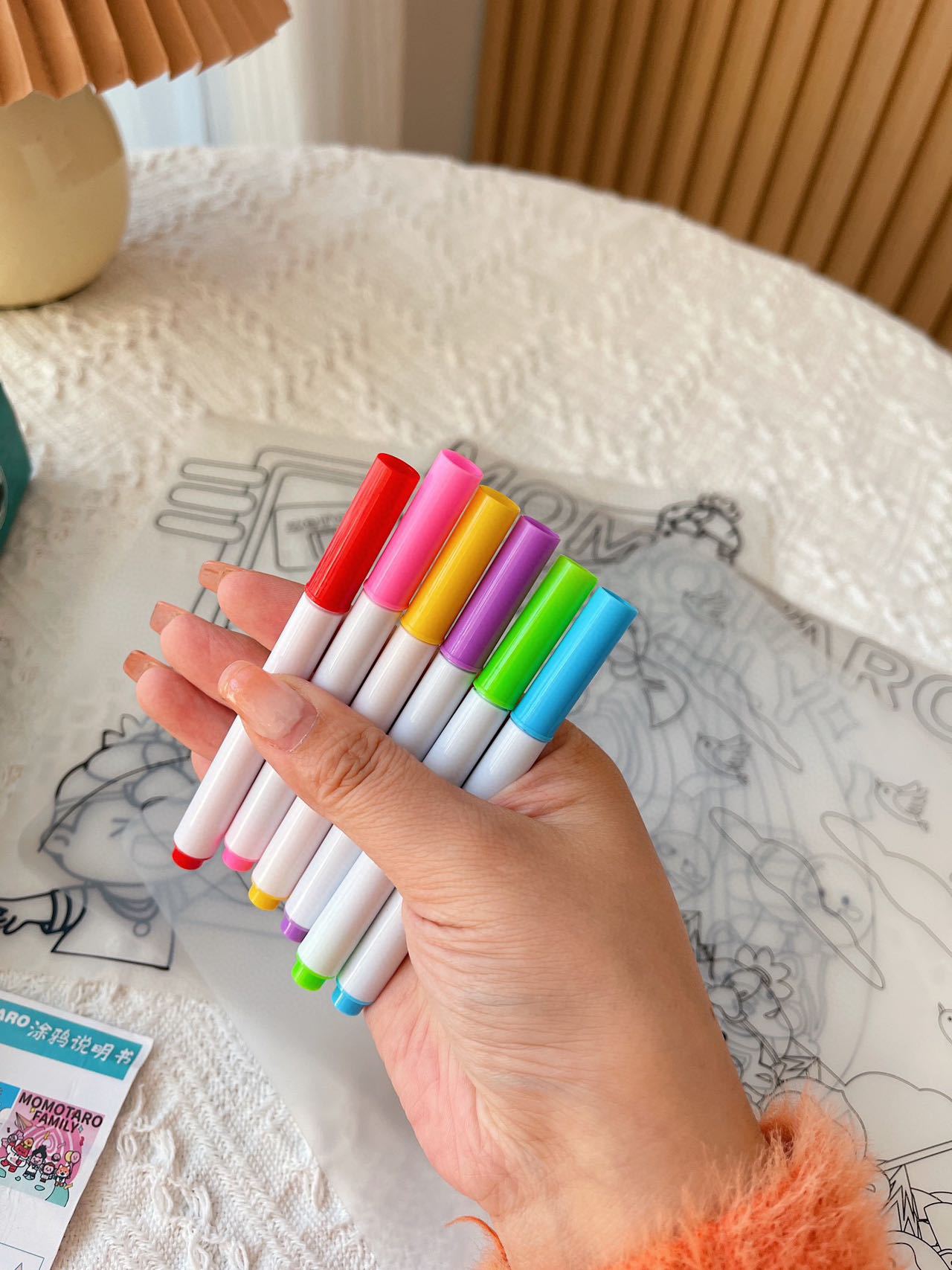 Momotarō Marker Pen DIY Washing Marking Pen Children's Painting Marker Pen Set Student Hand Drawn Graffiti Pen