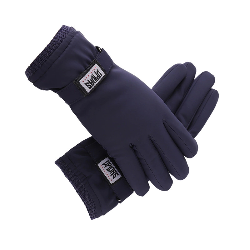 Outdoor Waterproof Gloves Winter Touch Screen Men's and Women's Windproof Warm Cycling Sports Fleece-Lined Thickened Mountaineering Ski Gloves