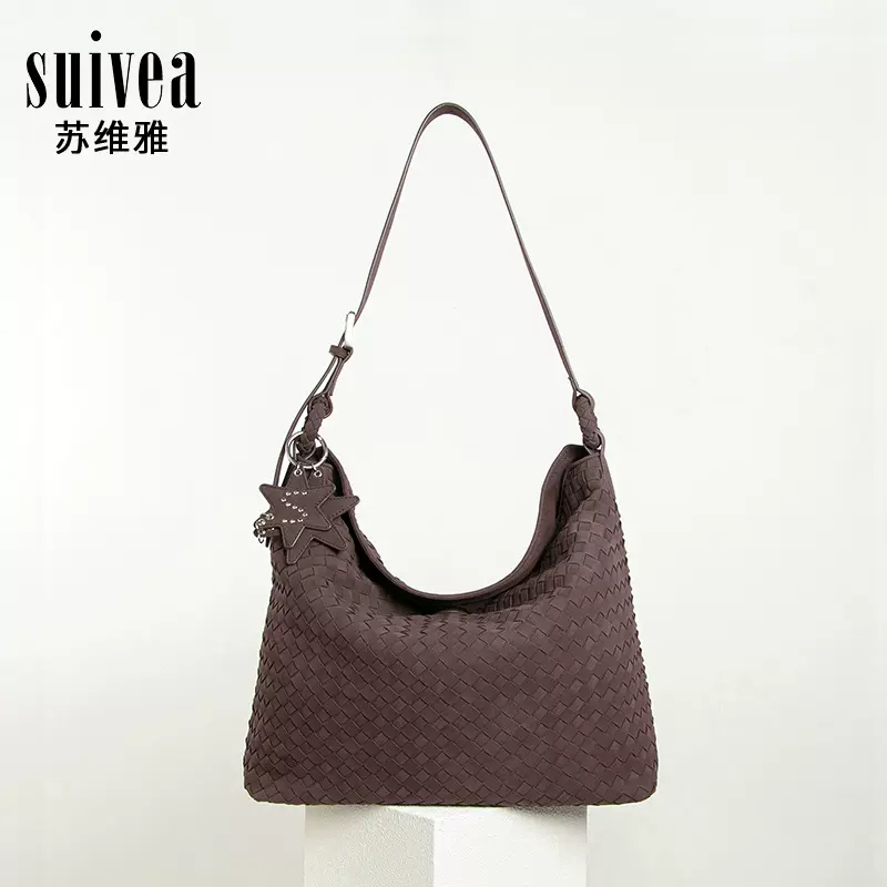 早秋松弛感慵懒风磨砂hobo大容量腋下托特包中古休闲通勤单肩包女