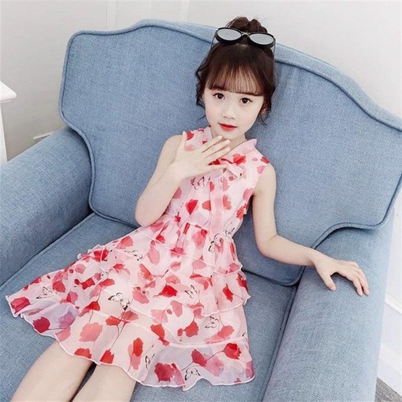 2022春夏天公主裙子儿童女童装夏季新款短袖连衣裙3-11岁小女孩