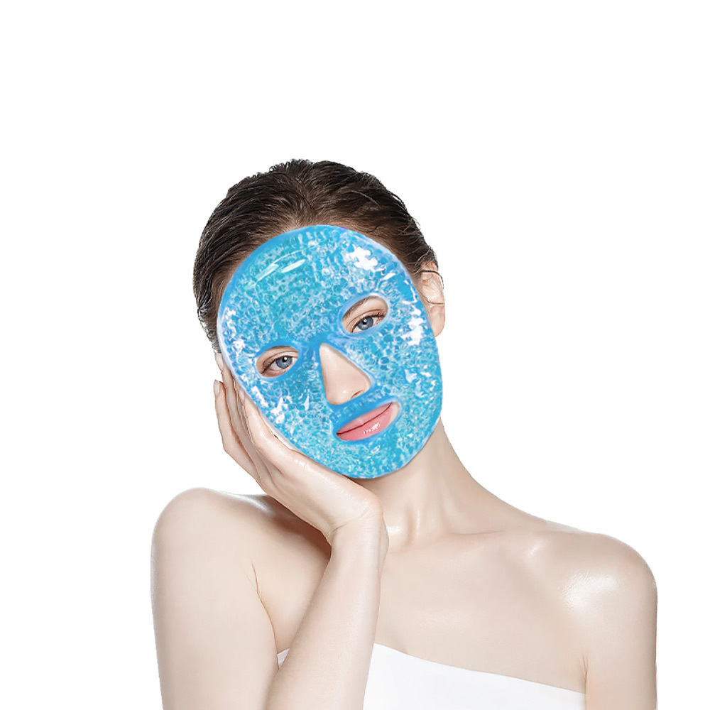 nursing outdoor supplies ice mask restoring mask face ice pack pvc flannel gel bead mask after operation