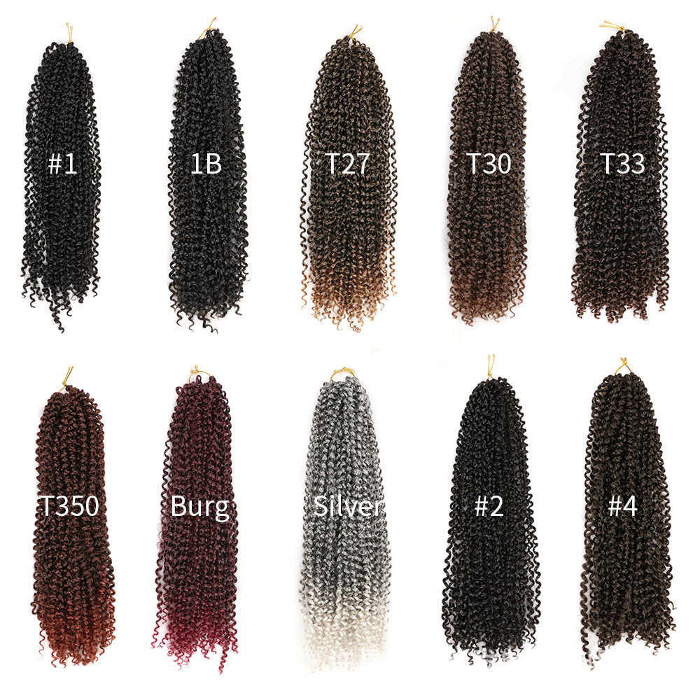 许昌工厂批发 化纤钩针发passion twist water脏辫接发 跨境假发