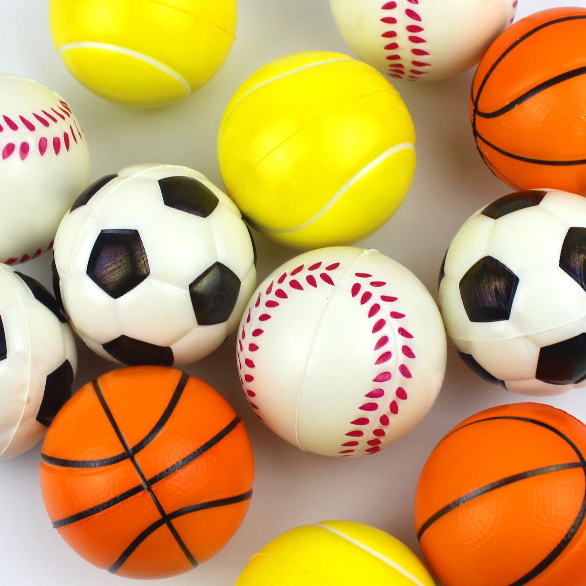 跨境pu发泡 海棉弹力球 幼儿园全印实心迷你蓝球儿童玩具厂家批发