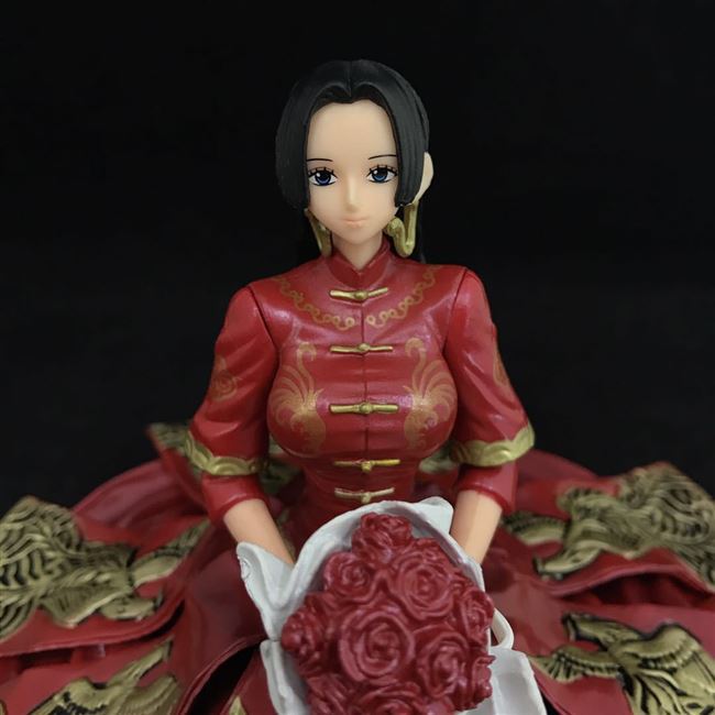 航海王d七武海女帝r婚礼波雅汉克库花嫁婚纱和服景品手办礼物