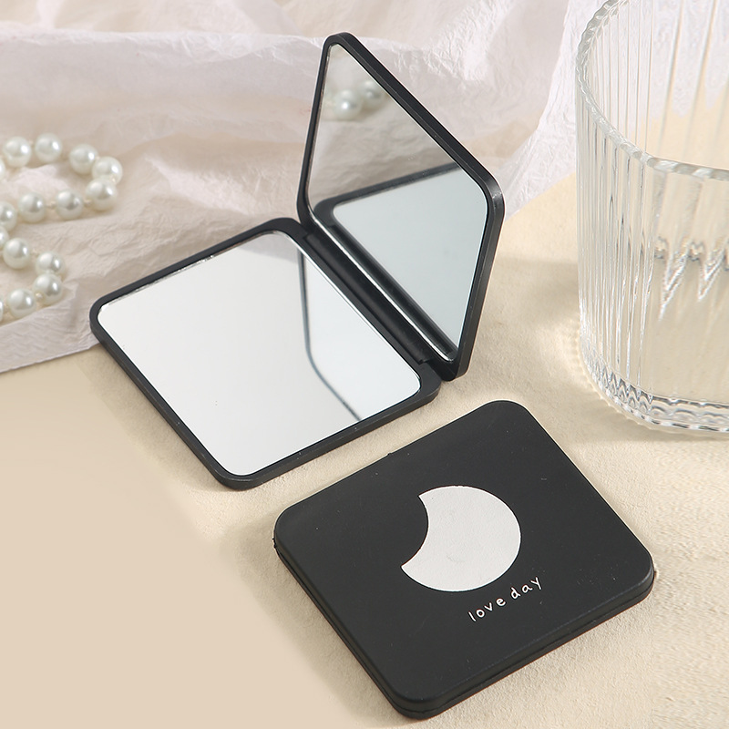 Small Mirror Portable Portable Cross-Border Wholesale Good-looking Foldable Portable Mirror Mini Diy Makeup Mirror