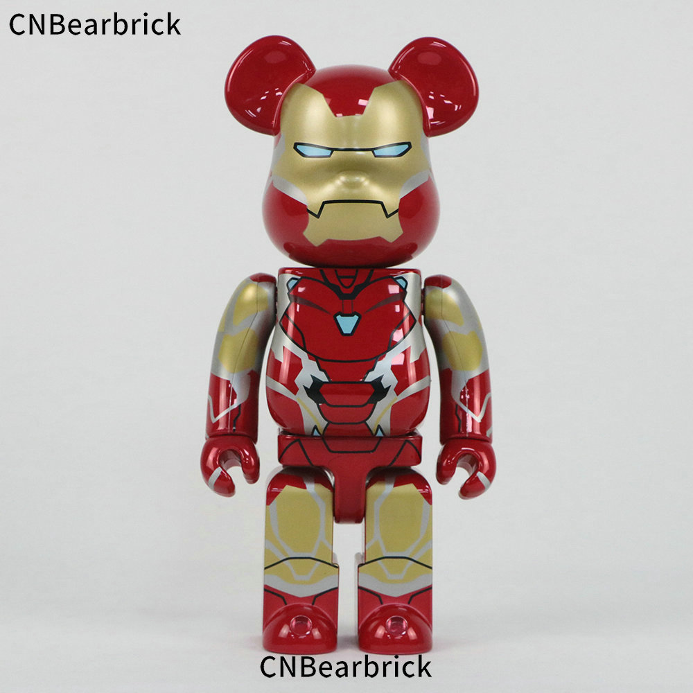 bearbrick钢铁侠积木熊400(cm潮玩漫威公仔暴力熊玩偶装饰摆件