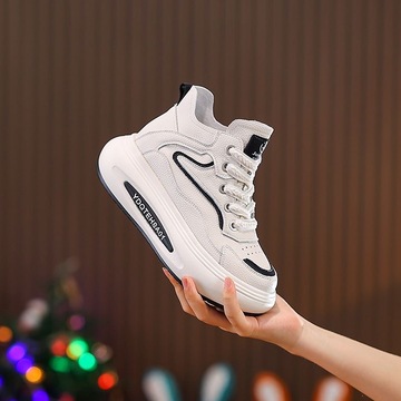 运动鞋女款爆款冬季女鞋内增高厚底小白鞋女休闲鞋子女-阿里巴巴