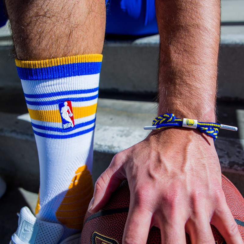 厂家出售编织手环鞋带手绳篮球手链经典款nba球队勇士运动饰品