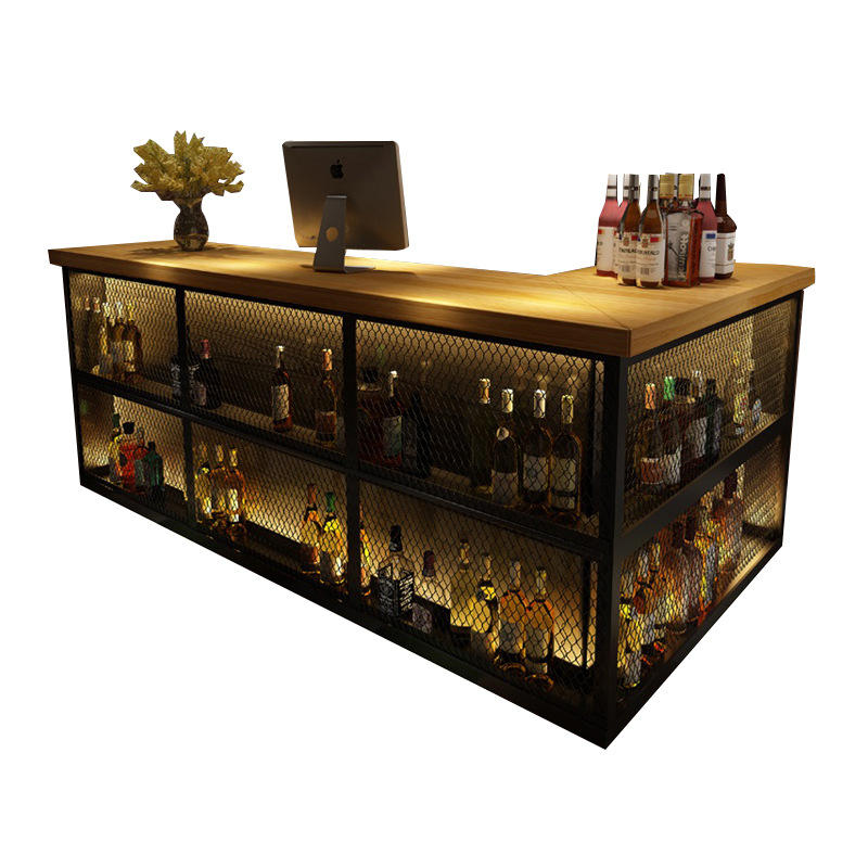 吧台收银台展示架工业风餐厅酒吧吧台柜商用超市店铺便利店理发店