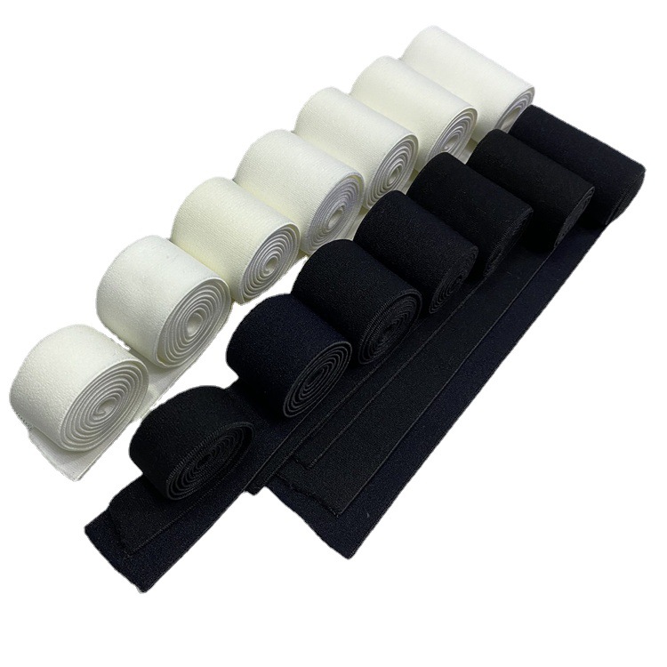 Factory in Stock 2-6cm Black and White Nylon Nylon High Elastic Elastic Band Wholesale Underwear Waist Yoga Elastic Band