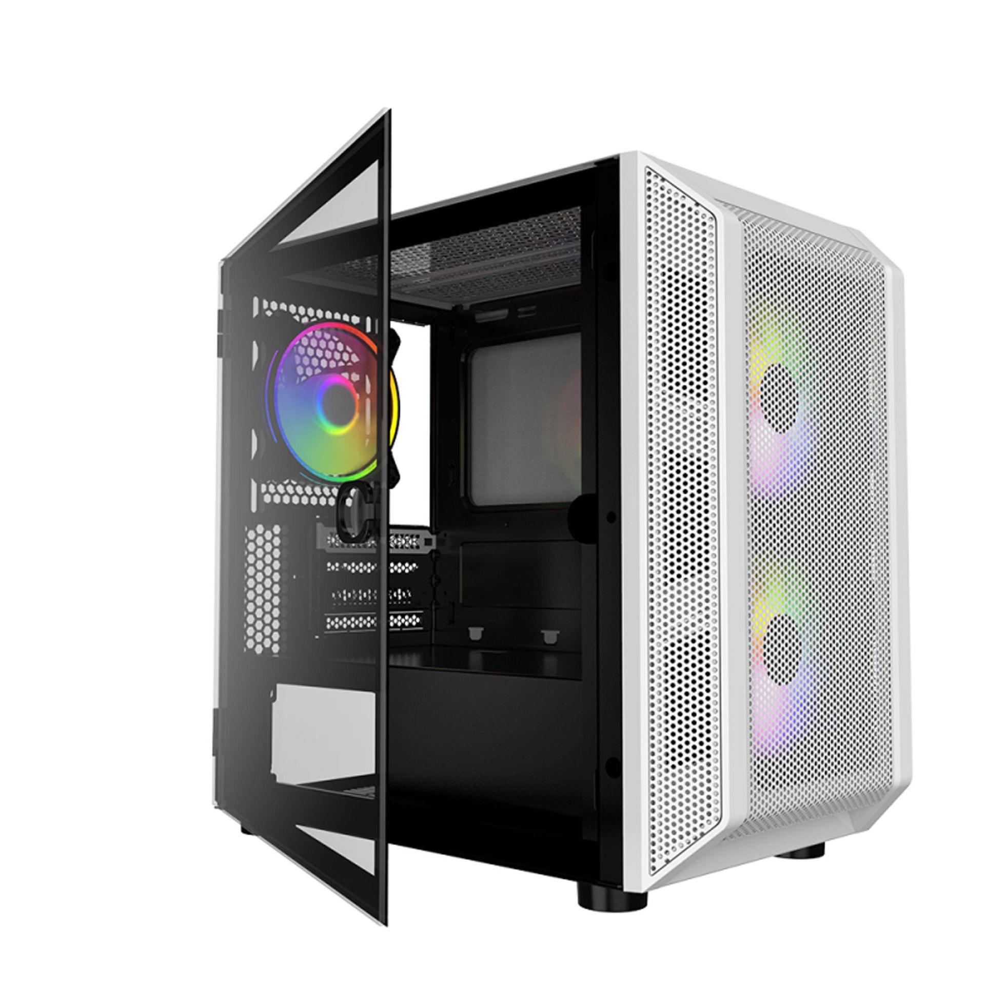 xyzcase台式diy侧透水冷网吧itx电脑机箱 matx游戏电竞主机箱跨境