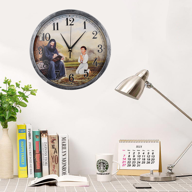 Saudi Arabia Wall Clock Modern Living Room Decoration Bedroom and Household Wall Hanging Noiseless Clock Clock Wholesale