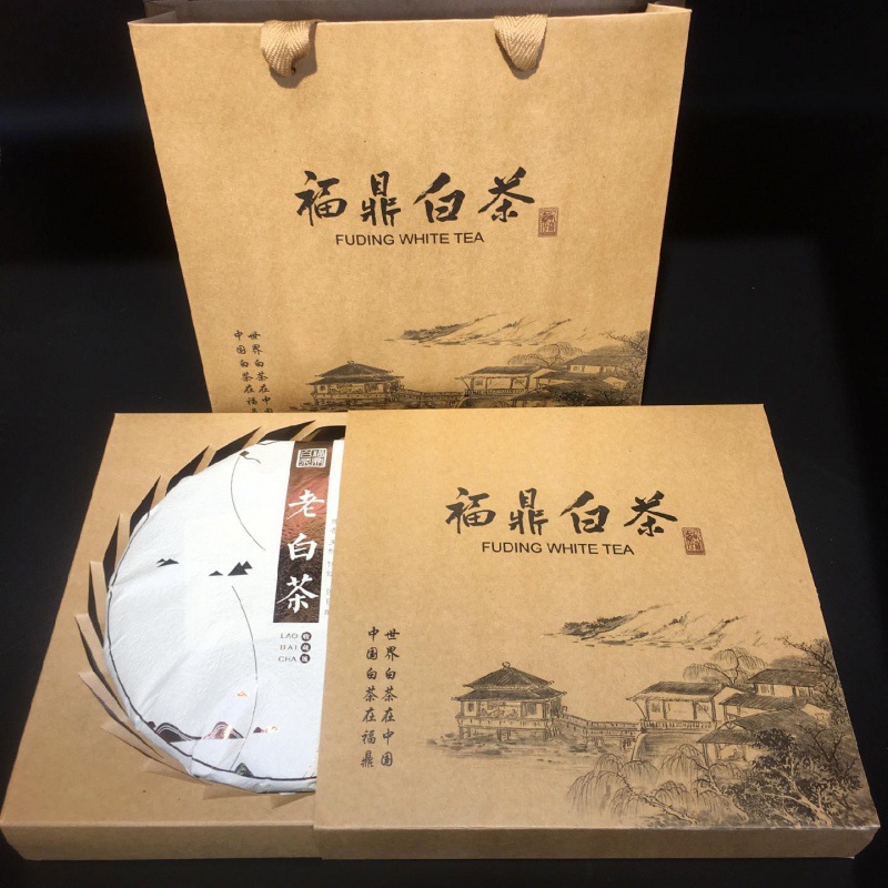 福鼎老白茶陈年老白茶寿眉老白茶高山原料礼盒装350克-阿里巴巴
