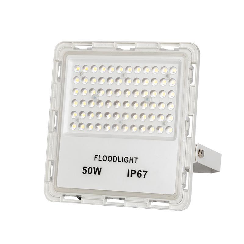 Rainproof Floodlight Outdoor Bright Spotlight Square with Bracket Spotlight IP67 Outdoor Lamps Thick Material Spotlight