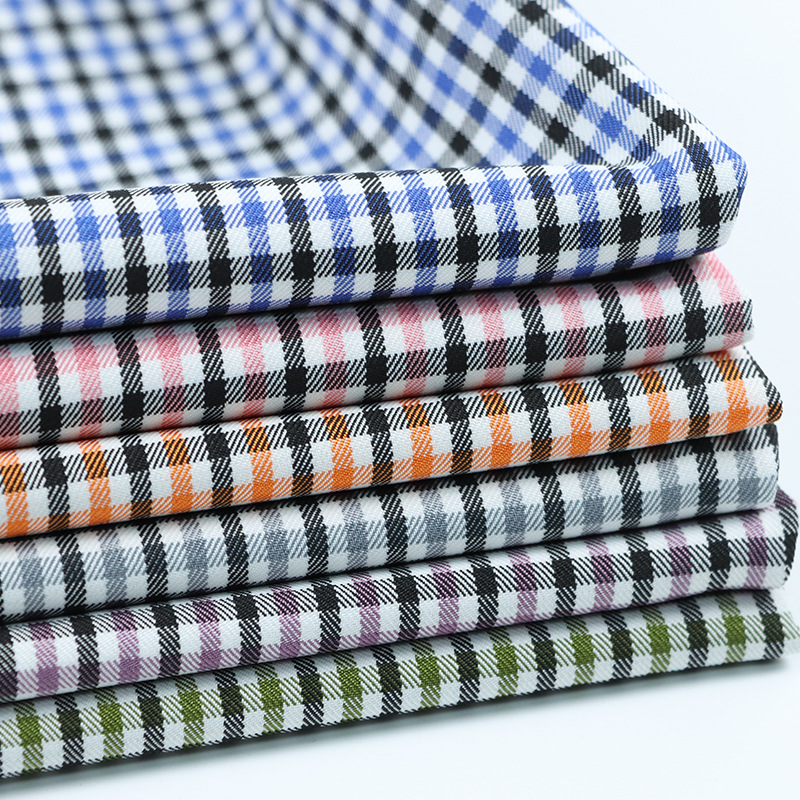 春夏tr格子布 梭织格子斜纹面料 衬衫西装连衣裙吊带衫jk制服布料