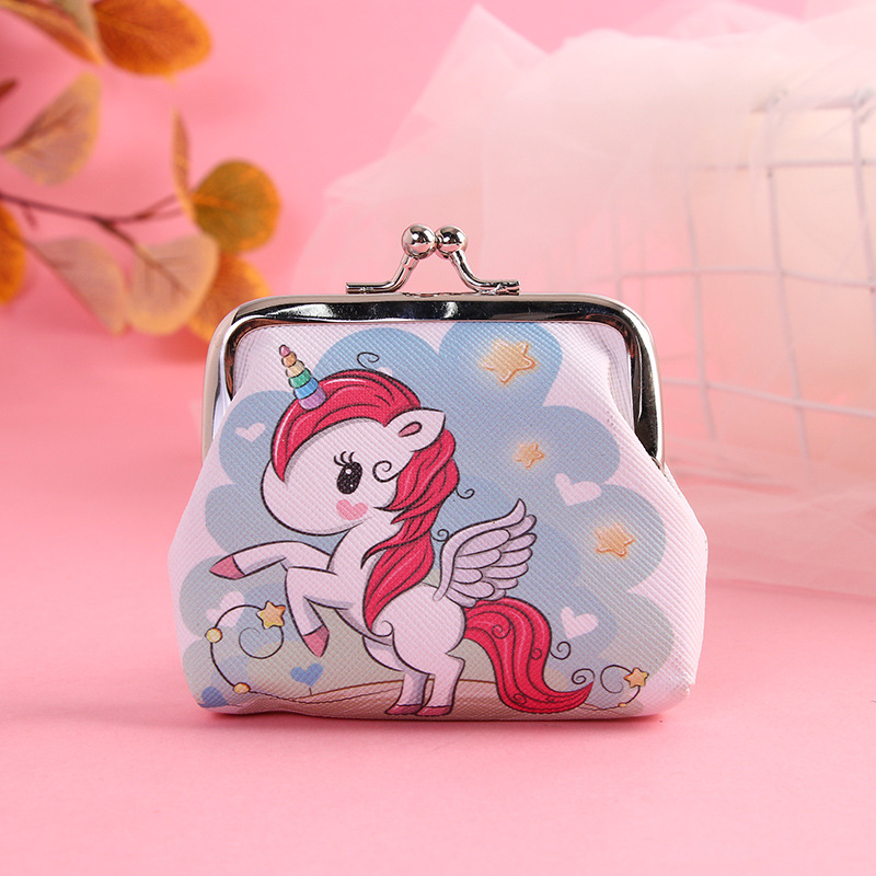 2023 New Cartoon Coin Purse Mini Bag Key Case Unicorn Cartoon Gift Children Coin Shell Bag