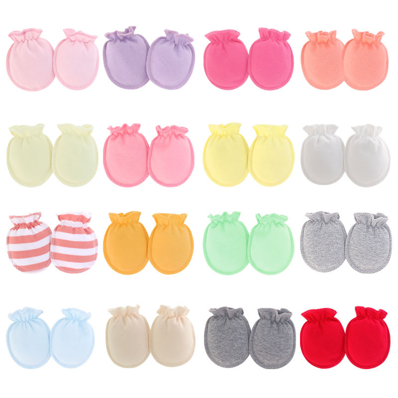 baby gloves anti-scratch face artifact summer breathable newborn bite thin baby anti-scratch gloves bag