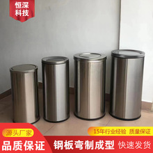 户外垃圾桶升级版圆形丽格桶201材质250*610mm厂家现货批发