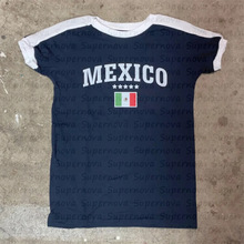 跨境速卖通墨西哥美学复古T恤小背心字母印花图案女休闲修身短袖