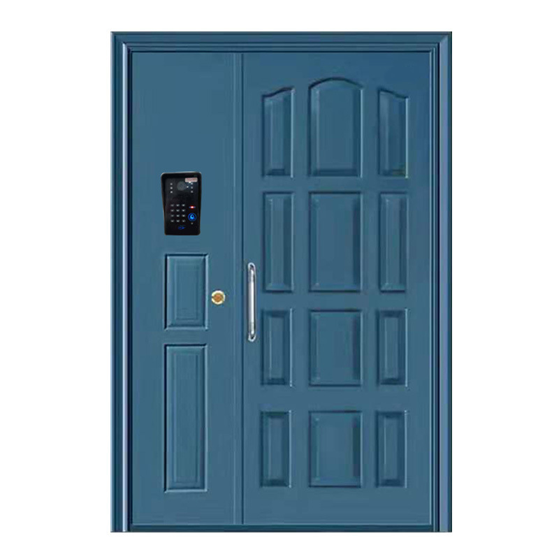 河北304不锈钢楼宇门钢制整板电子门禁 小区入户门 规格多样