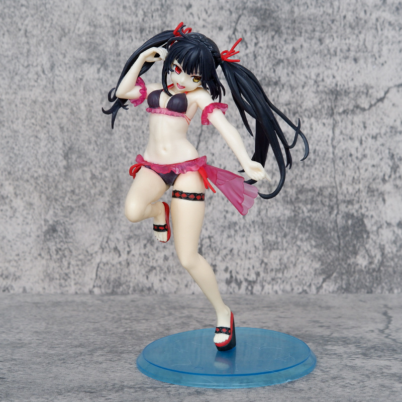 约会大作战 站姿时崎狂三 兔女郎 泳装狂三 动漫 手办盒装模型