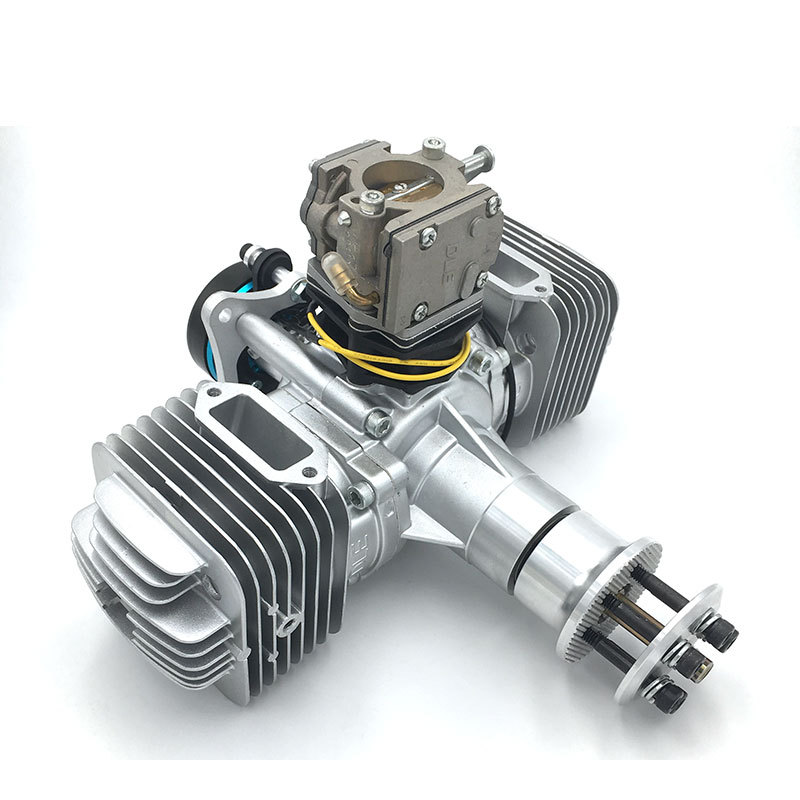 dle170电启动发动机 航模汽油发动机双缸两冲程带发电系统180w