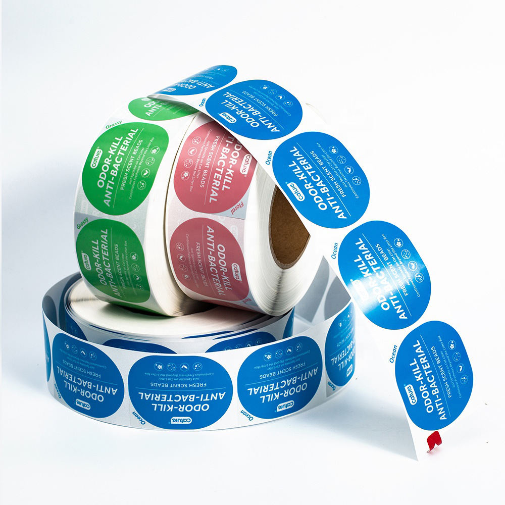 包装乙烯基贴纸印刷卷标签感谢贴纸花艺食品水果蛋糕封口贴礼盒贴