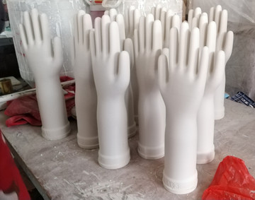 景德镇陶瓷手手套模具陶瓷手模耐高温陶瓷手臂耐300度陶瓷手模