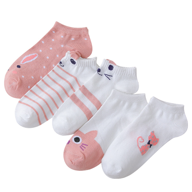 Women's Socks Factory Wholesale Women's Socks Summer Socks Polyester Cotton Women's Low-Cut Liners Socks Women's Socks Socks Cartoon Socks Invisible Socks