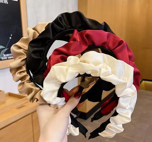 Headband High Skull Top Show Face Small Face Wash Hair Band Female Outer Wear Graceful Online Influencer Hairpin Student French Retro High Sense