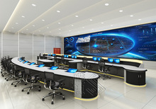 厂家控制台 指挥中心操作调度台 多媒体电脑桌工作台可免费设计