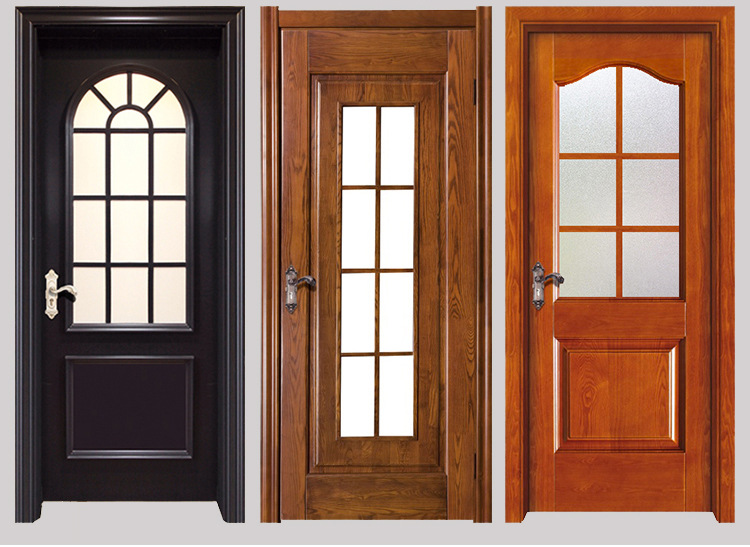 美式纯实木烤漆门简欧室内玻璃门橡木卧室门卫生间房门