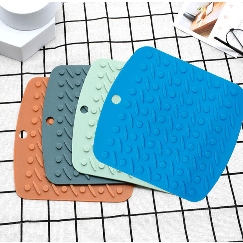 食品级硅胶桌垫隔热防滑家用厨房餐桌锅垫方形圆角可做logo