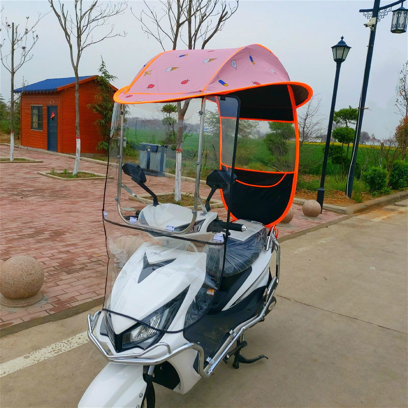 电动车雨棚蓬新款遮阳伞电瓶踏板摩托车遮雨棚挡风罩防雨防晒车棚