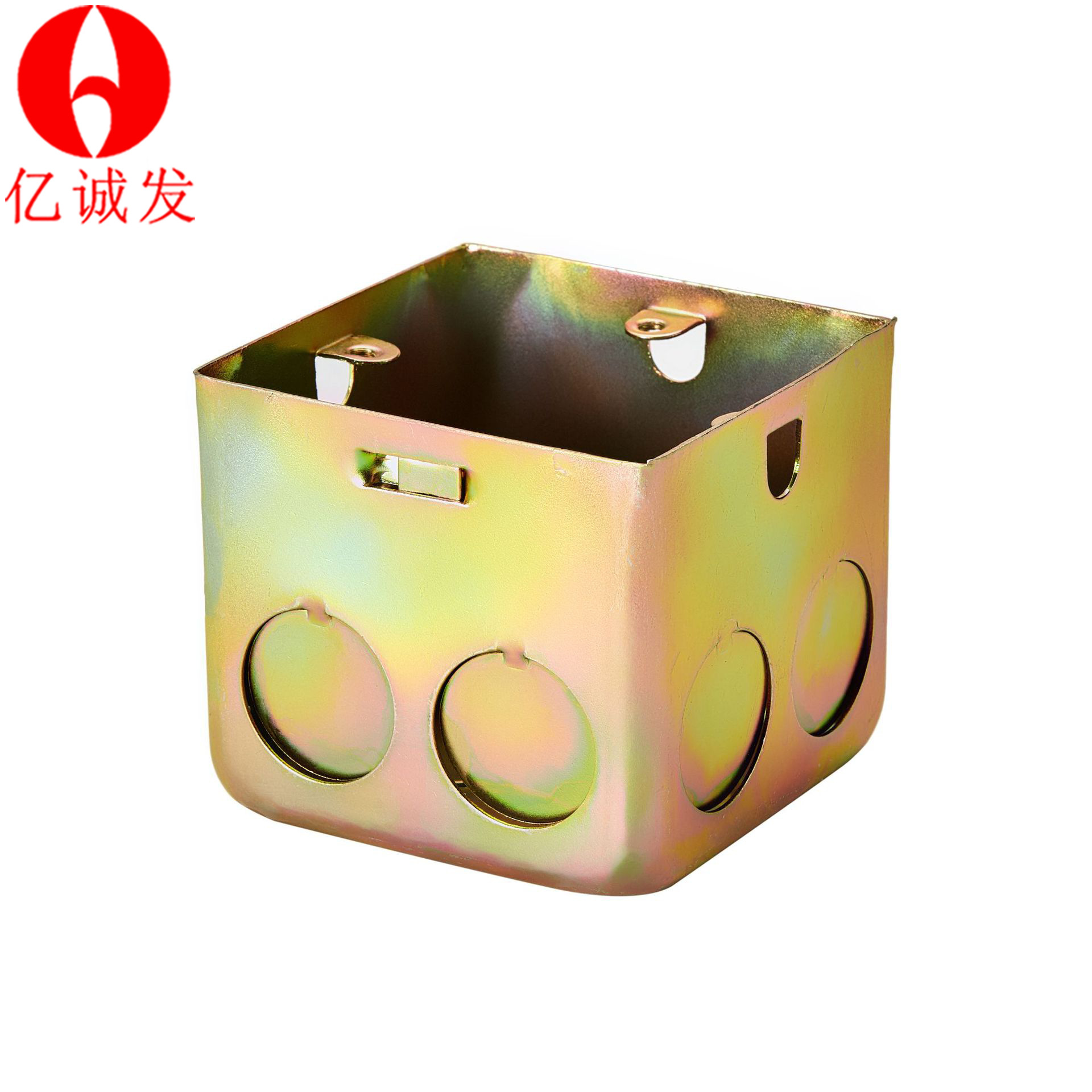 拉伸暗装底线盒镀锌铁底盒75型金属圆管接线盒铁皮86插座铁安装