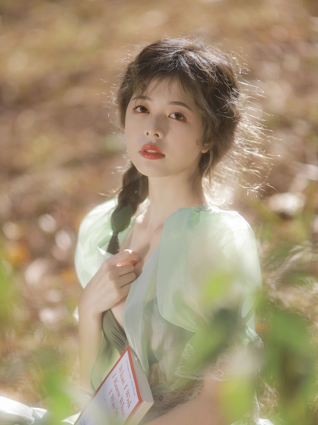 写真服装女小清新法式复古超仙连衣裙个人少女艺术照影楼拍照服装