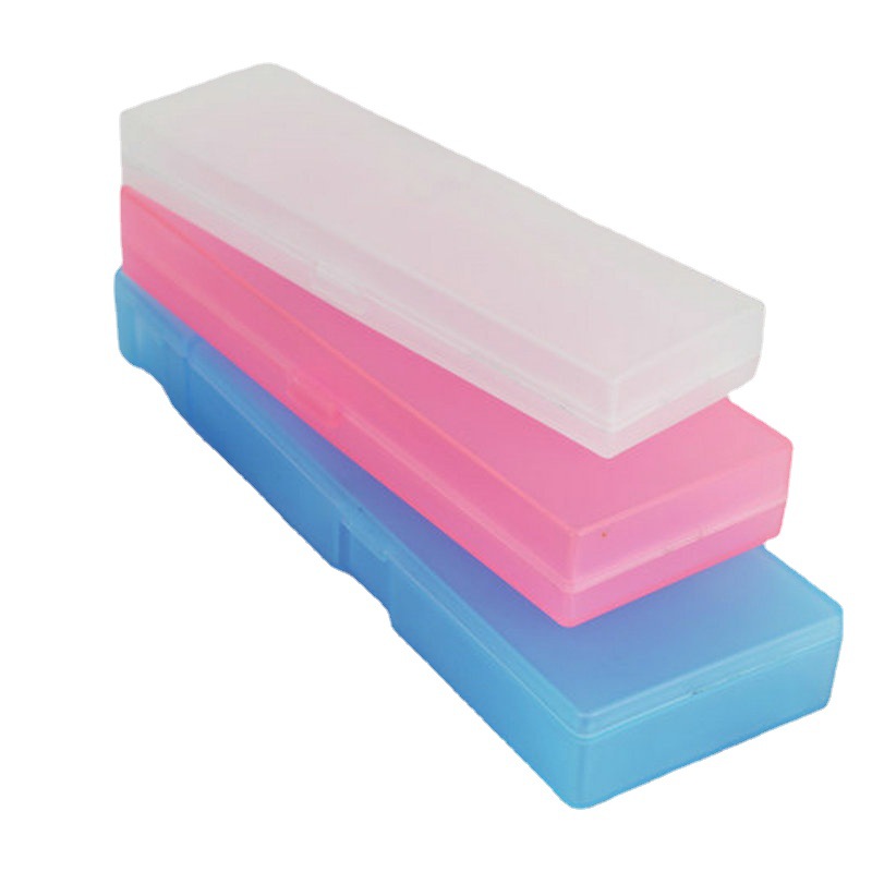 Translucent Frosted Storage Pencil Case Stationery Box Multifunctional Pencil Case Creative Student Stationery Plastic Pencil Box