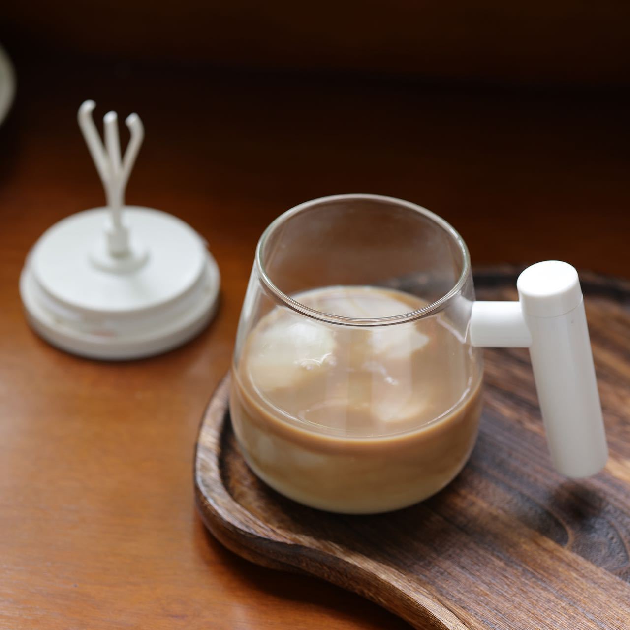 New High Boron Glass Coffee Auto Stirring Cup Electric Mug Milk Powder Honey Medicament Instant Rotating Cup
