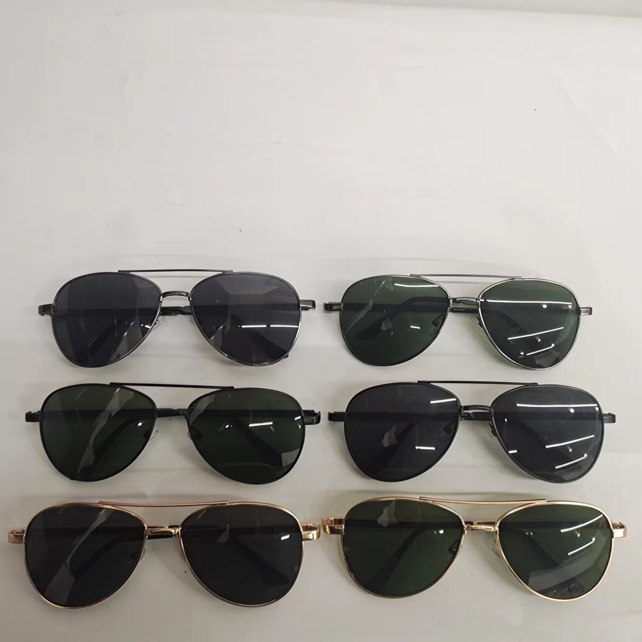 New Square Sunglasses Metal Sun Glasses Wholesale Fashion Sunglasses Driving Stall E-Commerce Drainage Supply