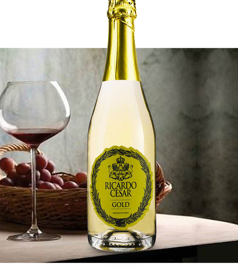 西班牙红酒批发 起泡整装750ml葡萄酒贴 牌加 工礼盒瓶装白葡萄酒