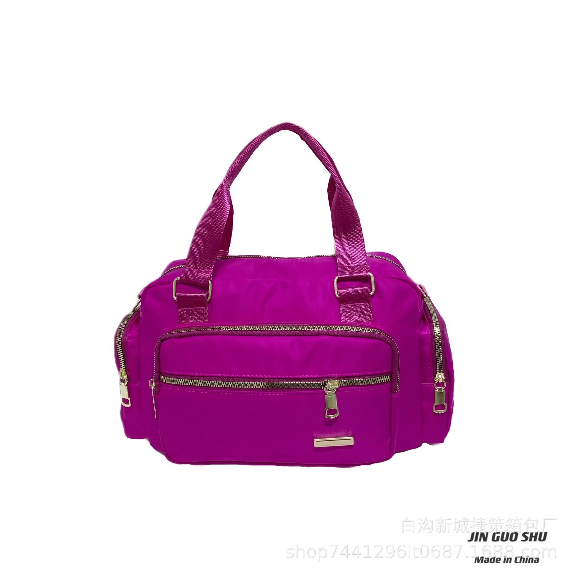 Nylon Cloth Bag 2023 New Leisure Sports Bag Large Capacity Portable Shoulder Crossbody Packaging Luggage Travel Bag