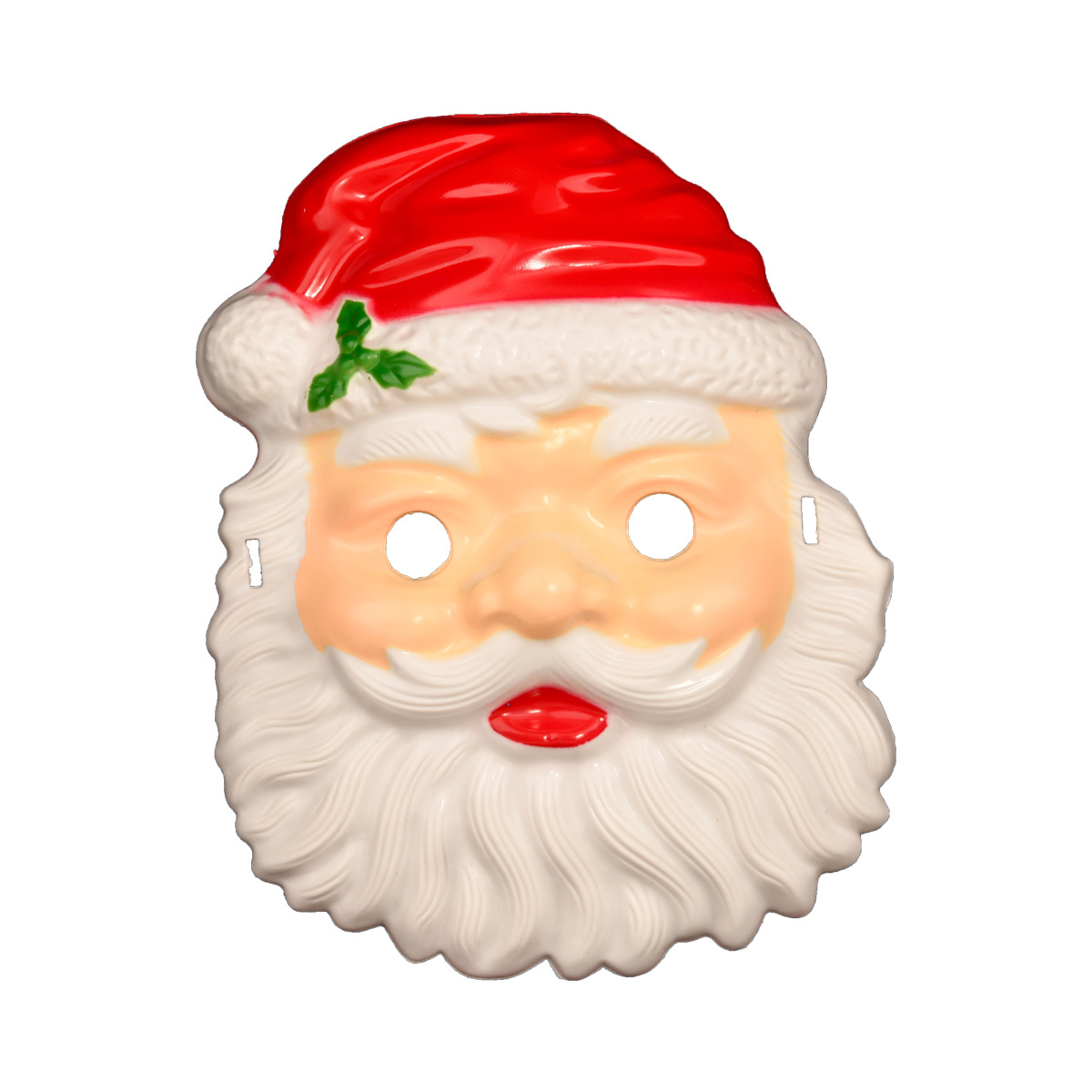 圣诞老人面具塑料卡通塑料圣诞节面具圣诞老人道具圣诞节装饰面具