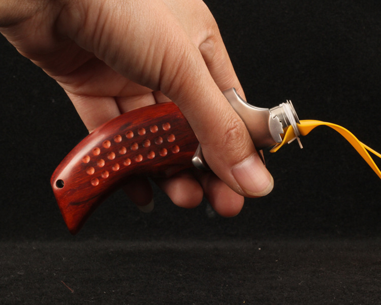 不锈钢天蓬飞虎弹弓 实木紫檀手柄可调弓门天蓬元帅飞虎 弹弓批发