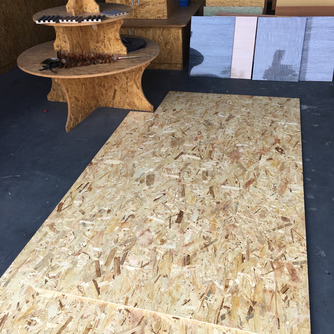 欧松板宝源osb可饰面定向刨花板osb木饰面板别墅豪宅装修打底装饰