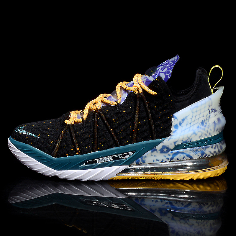 耐尅官aj1莆田 詹姆斯18代 湖人反转鸳鸯 男款 篮球鞋