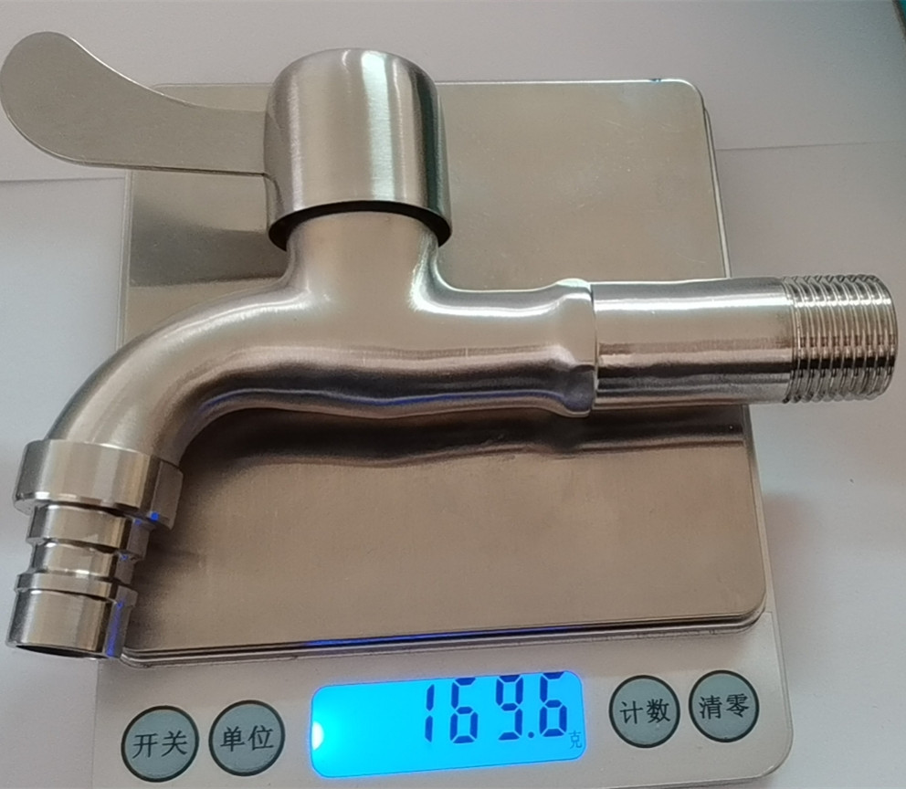 304 Lengthened Stainless Steel Faucet Mini Washing Machine Water Faucet the Mouth of the Nets Kitchen Balcony Mop Pool Small Faucet Water Tap